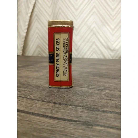 VINTAGE JUNO BRAND CELERY SALT SPICE TIN THE MC CLINTOCK-TRUNKEY CO, Spokane, Wa - Picture 4 of 6